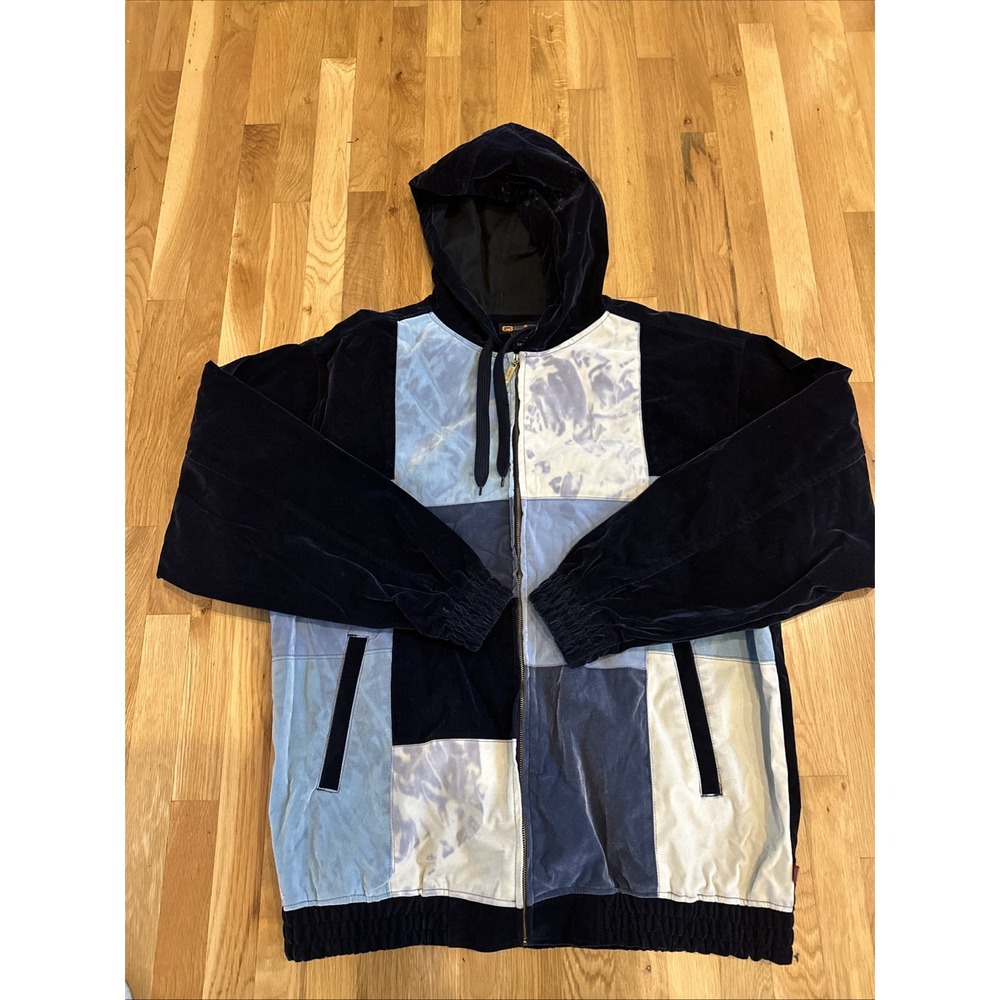 GODBODY Velour Track Suit Jacket & Pants Set Y2k  HipHop 3 XL. Perfect Condition - Picture 3 of 11